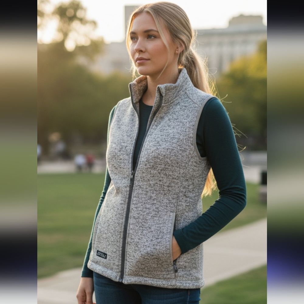 Simply Southern Gray Women's Vest Size--Small